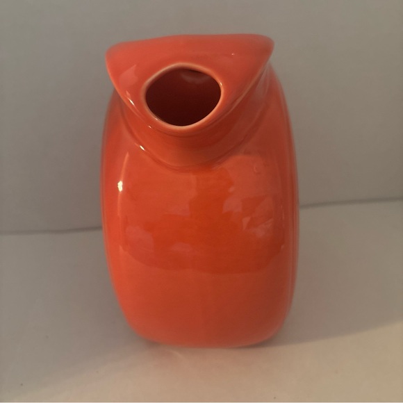 FiestaWare Large Disc Pitcher Orange/Persimmon 7" Tall - Picture 4 of 8